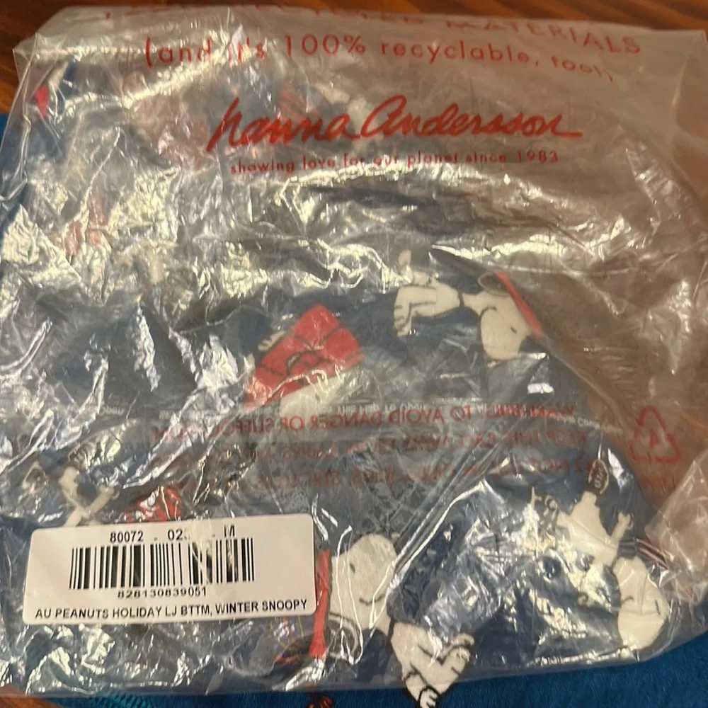 HANNA ANDERSON YOUTH WINTER PEANUTS SNOOPY PAJAMA PANTS